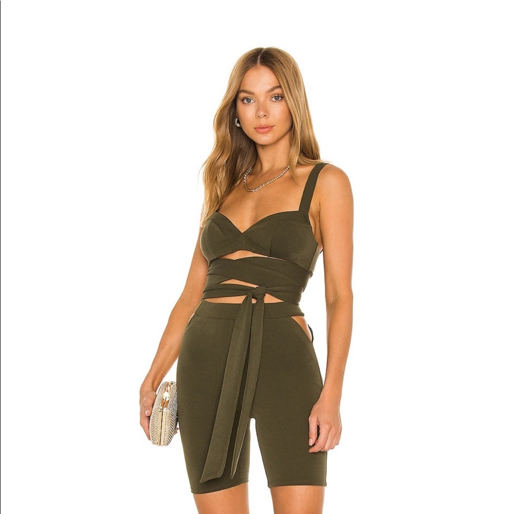 Michael Costello Levi Wrap top by Revolve NWOT